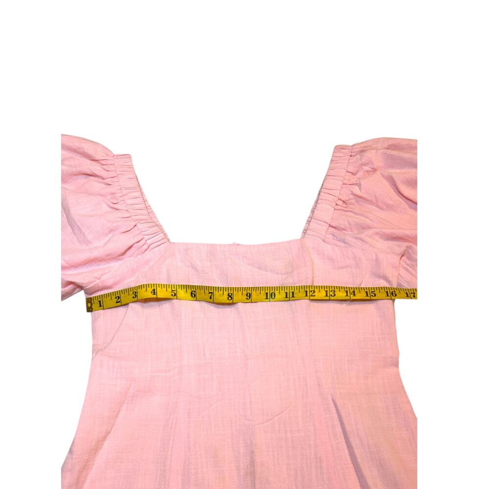 SNDYS Tuscany Baby Pink Cotton Dress - Size M - Picture 6 of 15
